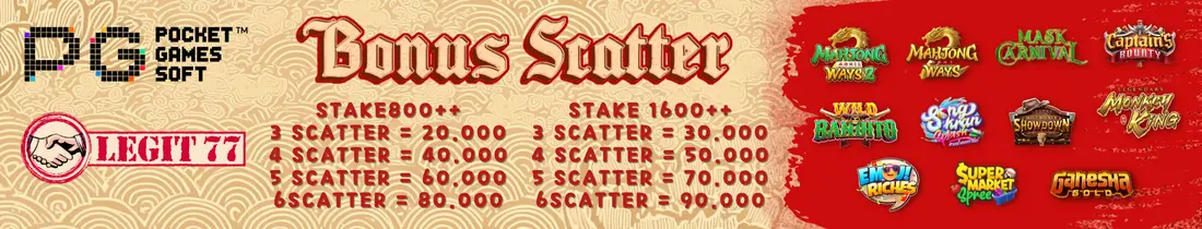 BONUS SCATTER POCKET GAME SOFT LEGIT77