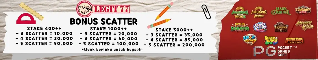 BONUS SCATTER POCKET GAME SOFT LEGIT77